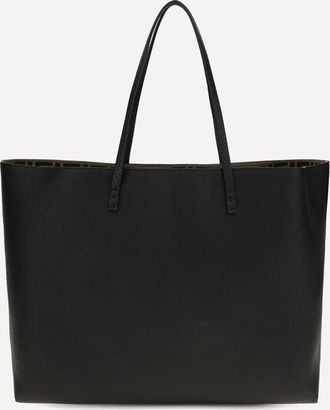 Fendi Borsa Shopping Roll in cuoio Romano media Woman UNI
