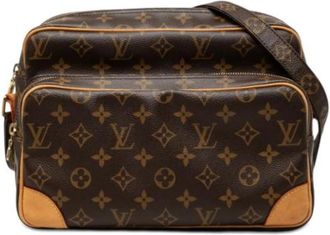 Louis Vuitton Pre-owned The Nil Cross Body Bag - Dames - Vintage Schoudertas - Bruin - ONE Size - Leer - Vintage