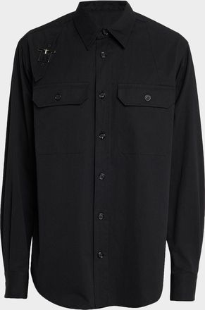Alexander McQueen Mens Harness Utility Shirt