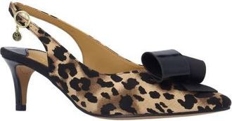 J. Rene&eacute; Delara Pointed Toe Slingback Pump in Brown/Black at Nordstrom, Size 10.5