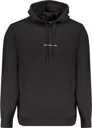 Calvin Klein Hooded sweatshirt van katoen - Heren - Hoodies - Zwart - XL - Katoen - Hoodies & sweatvesten