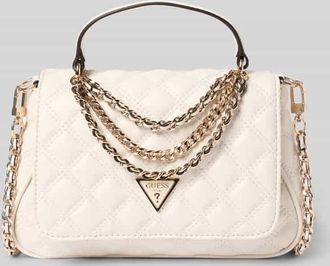 Guess Handtasche mit Steppn&auml;hten Modell GIULLY II in Offwhite, Gr&ouml;&szlig;e 1