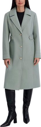 Kensie Faux Wool Tailored Longline Coat