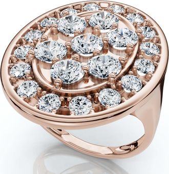 Pompeii3 2 5/8Ct Diamond Statement 10k Gold Ring Lab Grown