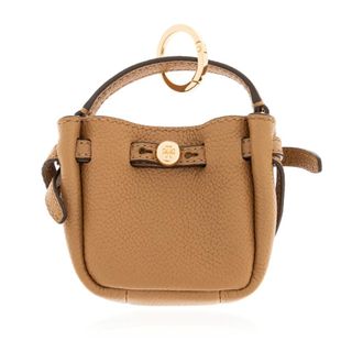 Tory Burch Tory Burch, Bag Accessories, female, Beige, Size: ONE SIZE Bag-shaped pendant