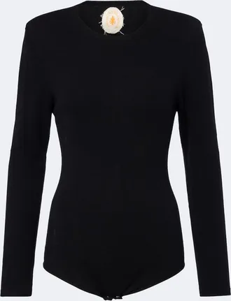 Jardin Des Orangers Knitted wool and cashmere bodysuit