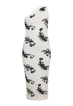 Izia Jurk Dames wol wit zwart