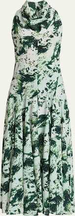 Proenza Schouler Adelide Printed Silk-Blend Dress