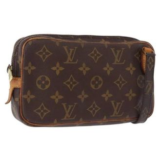 Louis Vuitton Pre-owned Pochette Marly Bandouliere - Dames - Pre-owned - Bruin - Maat: ONE Size Leer