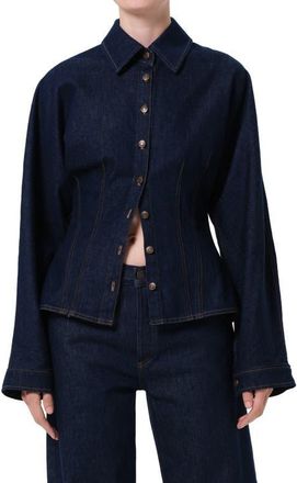 A Gold E Devon Denim Button-Up Shirt in Rinse Rinse In at Nordstrom, Size X-Large