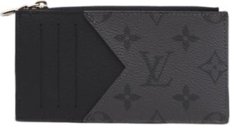 Louis Vuitton Black Gray Coated Canvas Coin Purse/Coin Case (Pre-Owned)