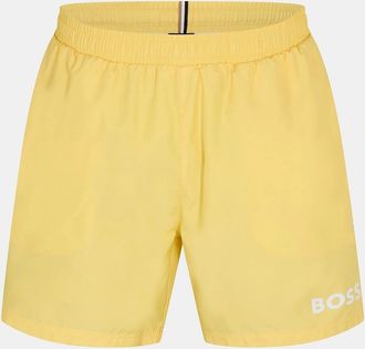 HUGO BOSS Mens Dolphin Elasticated Waistband Swim Short - Yellow - Size: 32/30/31
