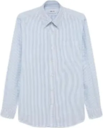 Amish Hombre, Camisas, Azul, Talla: L