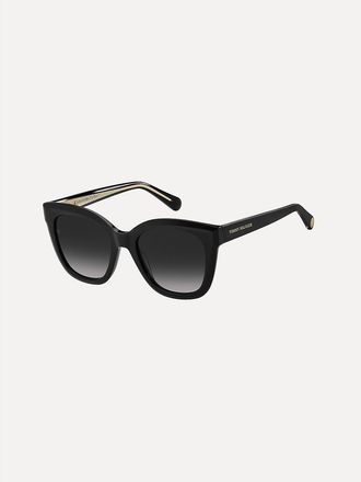 Tommy Hilfiger Womens Cat Eye Sunglasses - Black