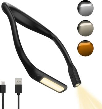 OEM L&aacute;mpara De Lectura Recargable, L&aacute;mpara De Mesita De Noche, 3 Colores, Protecci&oacute;n Ocular, Brillo Ajustable, Ergon&oacute;mica, C&oacute;moda, Flexible, Apta Para Tej