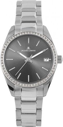 Jacques Lemans Womens 1-2085-1E Ladies Derby Watch - Silver - One Size