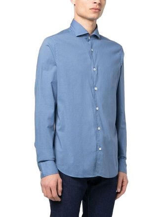 Fedeli Womens Long-Sleeve Stretch-Cotton Shirt Ss23 M