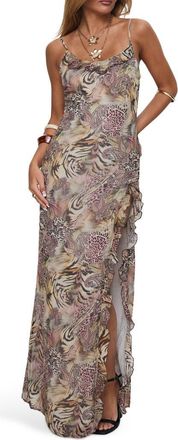 Princess Polly Sympathize Mix Print Dress in Multi at Nordstrom, Size 10