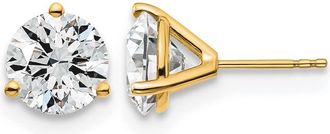 Diamond2Deal 14k Yellow Gold 5 ctw Lab Grown Diamond Stud Earrings