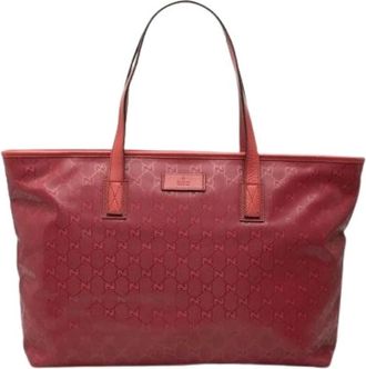 Gucci Pre-owned Tote Bags, female, Pink, Size: ONE SIZE Pre-owned Vintage Tote Bag
