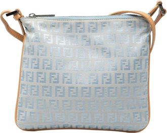 Fendi Pre-owned Cross Body Bags, female, Blue, Size: ONE SIZE Pre-owned Printed Shoulder Bag