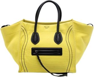 Celine Pre-owned Tote Bags, female, Yellow, Size: ONE SIZE Pre-owned The Phantom Tote Bag