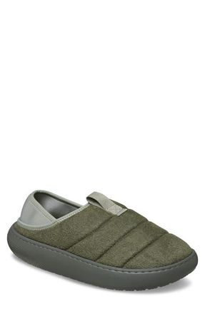Crocs Classic Vegan Suede Quilted Slip On Shoe in Galactic Grey at Nordstrom, Size 10 Womens
