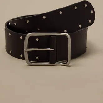 Lucky Brand Wide Double Studded Hip Belt