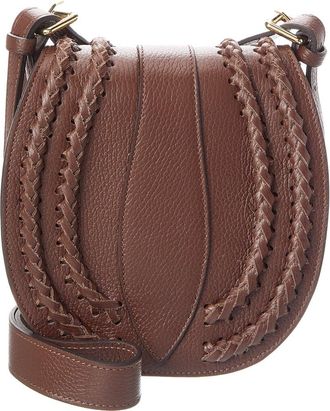 Persaman New York Daisy16 Braided Leather Crossbody
