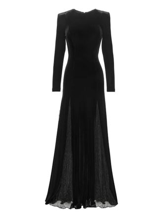 Nissa beaded panelled maxi dress - Black