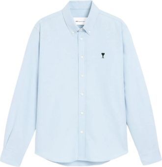 Ami De Coeur Katoenen Oxford Button-Down Shirt - Heren - Casual Overhemden - Blauw - XL - Katoen - Overhemden