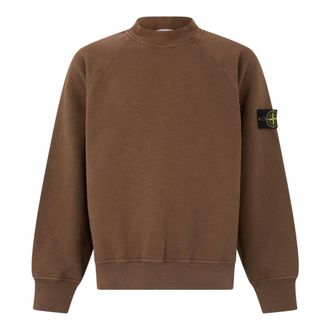 Stone Island Jersey de cuello redondo - Sweatshirts & Hoodies - Hombre - Marr&oacute;n - XL