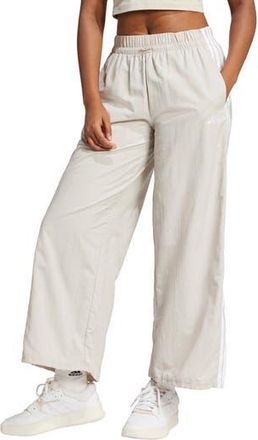 adidas Essentials 3-Stripes Lifestyle Woven Parachute Pants in Wonalu/whi at Nordstrom Rack, Size X-Small