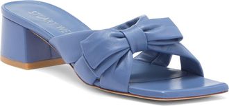 Stuart Weitzman Sofia Bow Sandal in Blue Steel at Nordstrom Rack, Size 9