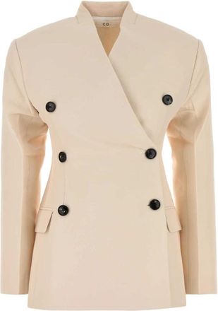 Co Lichtroze Viscose Blend Blazer - Dames - Zomerjassen - Roze - S - Jassen