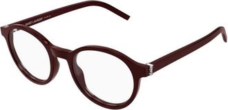 Saint Laurent Optical Frame - unisex - Brillen - Rood - 50 MM - Accessoires