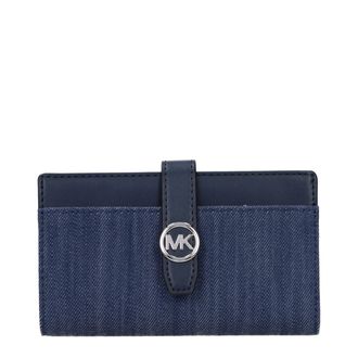 Michael Kors Blauwe Stoffen Portemonnee
