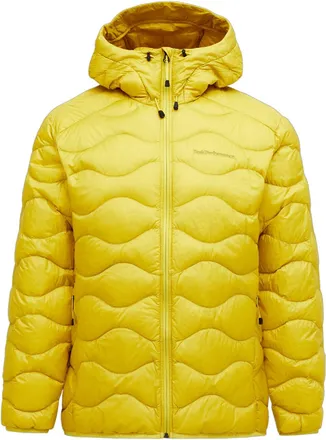 Peak Performance Mens Helium Down Hood Jacket Yellow XXL