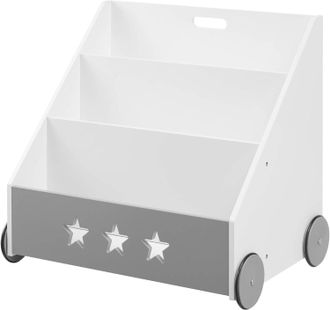 Woltu Woltu 1x Libreria Piccola Per Bambini Legno Scaffale Porta Giochi Organizzatore