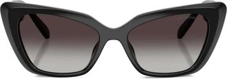 Swarovski cat-eye sunglasses - women - Plastic - 54 - Black
