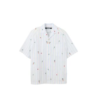 Jacquemus Striped Embroidered Shirt