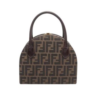 Fendi Pre-owned Handbags, female, Brown, Size: ONE SIZE Pre-owned Canvas Handbag