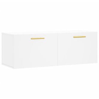 vidaXL Armario De Pared Madera De Ingenier&iacute;a Blanco 100x36,5x35 Cm Vidaxl
