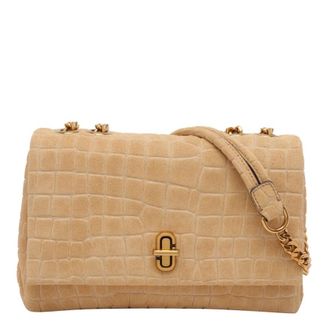Marc Jacobs The Suede Croc Slim Dual Convertible Shoulder Bag