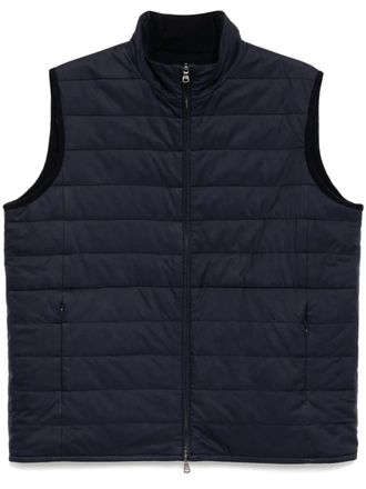 N.Peal strand down gilet - men - Silk/Cotton/Cashmere - S - Blue