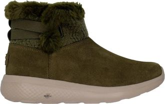 Skechers On The Go City 2 Cozy Vibe 144445W-OLV Womens Green Boots ZAP2489