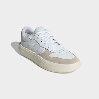 adidas Sneaker ADIDAS SPORTSWEAR LITECOURT, Herren, Gr. 44,5, weiss (cloud wei&szlig;, cloud wei&szlig;, aluminium), Leder, Synthetik, Schuhe Sneaker