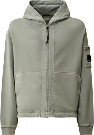 C.P. Company Zip Hooded Sweat Ss 039A - Heren - Vesten met rits - Blauw - XS - Hoodies & sweatvesten