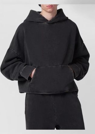 Entire studios hooded sweater kangaroo pocket ribbed trims