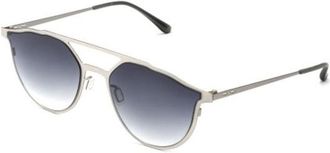 Italia Independent II 0256 075.075 Mens Sunglasses Silver Size 56